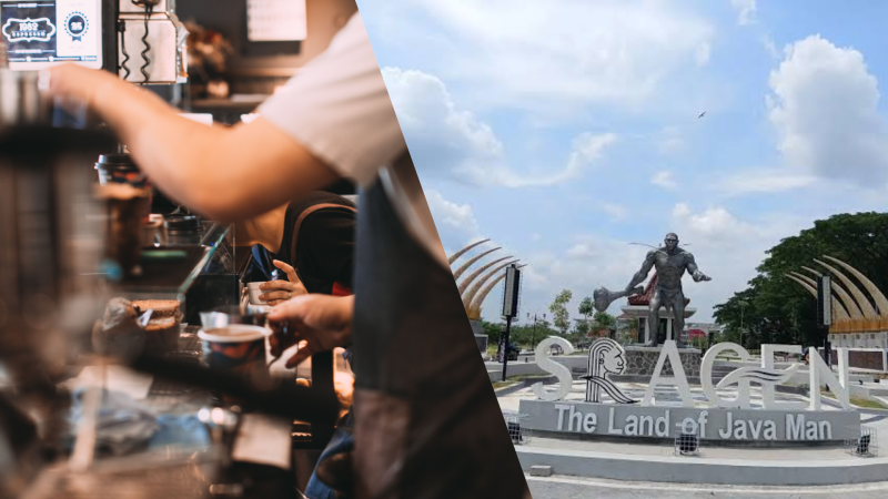 Strategi kolaborasi pemasaran silang (cross-selling) antara toko ritel dan kedai kopi lokal untuk memajukan UMKM.